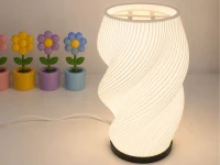 Verk 12448 Dekorativní LED RGB váza s osvětlením 2 v 1, dálkové ovládání, bílá