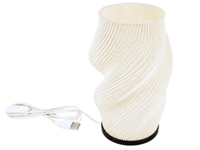 Verk 12448 Dekorativní LED RGB váza s osvětlením 2 v 1, dálkové ovládání, bílá