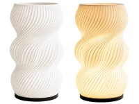 Verk 12450 Dekoratívna LED RGB váza s osvetlením 2 v 1, diaľkové ovládanie, biela