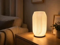 Verk 12449 Dekoratívna LED RGB váza s osvetlením 2 v 1, diaľkové ovládanie, biela