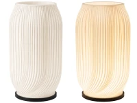 Verk 12449 Dekoratívna LED RGB váza s osvetlením 2 v 1, diaľkové ovládanie, biela