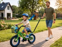 Verk 14745 Vodiaca tyč na detský bicykel, čierna