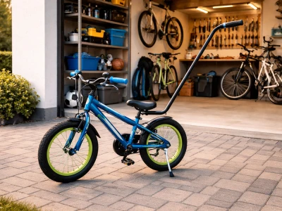 Verk 14745 Vodiaca tyč na detský bicykel, čierna