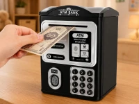 Verk 18319 Detská pokladnička ATM s PIN kódom a platobnou kartou, čierna