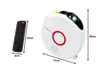 Verk 18334 LED projektor hviezdnej oblohy s Bluetooth reproduktorom a diaľkovým ovládaním