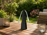 Verk 24658 Skládací odpuzovač hmyzu s rotujícími lopatkami 26 x 8 cm, černý