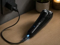 Verk 24662 Rotační holicí strojek, USB-C, 3 W, 3,7 V, černý 