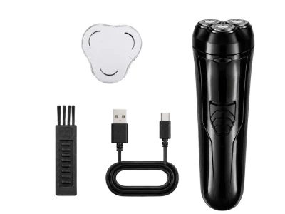 Verk 24662 Rotační holicí strojek, USB-C, 3 W, 3,7 V, černý 