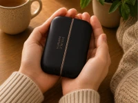 Verk 27710 Magnetický elektrický ohřívač rukou 2 v 1, USB-C, černý