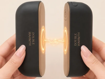 Verk 27710 Magnetický elektrický ohřívač rukou 2 v 1, USB-C, černý