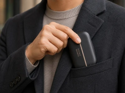 Verk 27710 Magnetický elektrický ohřívač rukou 2 v 1, USB-C, černý