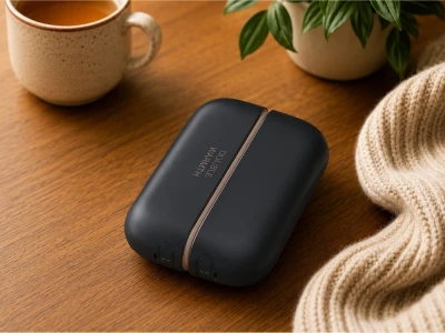 Verk 27710 Magnetický elektrický ohřívač rukou 2 v 1, USB-C, černý