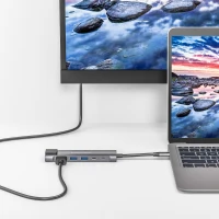 Kruger&Matz KM0391 Adaptér USB-C na HDMI/2x USB 3.0/2x USB-C/RJ45