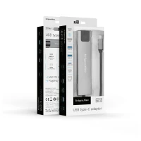 Kruger&Matz KM0391 Adaptér USB-C na HDMI/2x USB 3.0/2x USB-C/RJ45