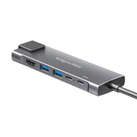 Kruger&Matz KM0391 Adaptér USB-C na HDMI/2x USB 3.0/2x USB-C/RJ45