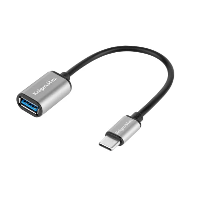 Kruger&Matz KM1246 Adaptér USB 3.0 OTG USB-A (F) - USB-C (M) OTG, Basic