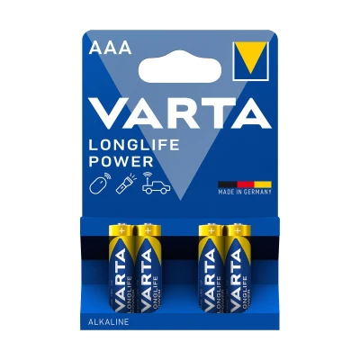 Varta BAT0236 Baterie alkalická Longlife AAA, LR03, blistr 4 ks