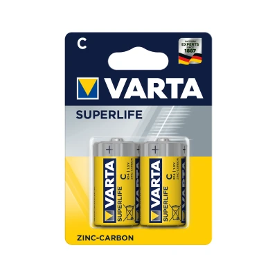 Varta BAT0248 Baterie zinkové Superlife LR14-C (1,5V), 2 ks
