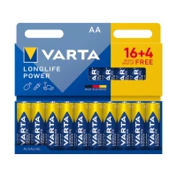 Varta BAT0361 Alkalická batéria LR06 Longlife Power, blistrové balenie 16+4