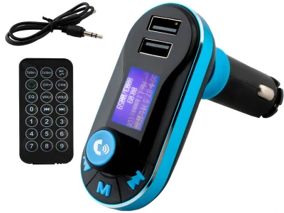 ISO 4914 Transmitter FM MP3, Bluetooth, LINE-IN, USB nabíječka