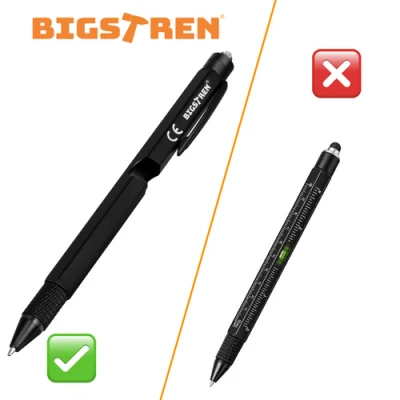 Bigstren 27847 Multifunkčné pero 9 v 1, čierne