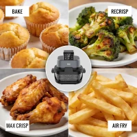 Teesa TSA8090 Fritéza s horúcim vzduchom Glass Air Fryer 4 l / 1,5 l, 1500 W