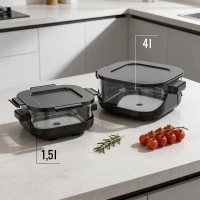 Teesa TSA8090 Fritéza s horúcim vzduchom Glass Air Fryer 4 l / 1,5 l, 1500 W