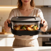 Teesa TSA8090 Fritéza s horúcim vzduchom Glass Air Fryer 4 l / 1,5 l, 1500 W