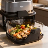 Teesa TSA8090 Fritéza s horúcim vzduchom Glass Air Fryer 4 l / 1,5 l, 1500 W