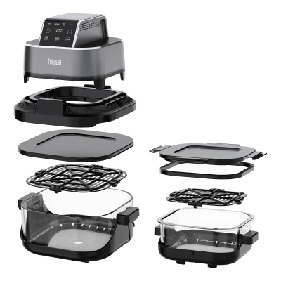 Teesa TSA8090 Fritéza s horúcim vzduchom Glass Air Fryer 4 l / 1,5 l, 1500 W