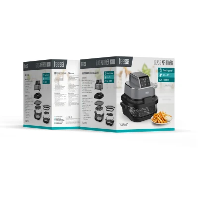 Teesa TSA8090 Fritéza s horúcim vzduchom Glass Air Fryer 4 l / 1,5 l, 1500 W