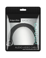 Kruger&Matz KM1223 Optický kabel Toslink - Toslink, 2 m, Basic
