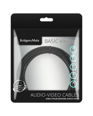 Kruger&Matz KM1223 Optický kabel Toslink - Toslink, 2 m, Basic
