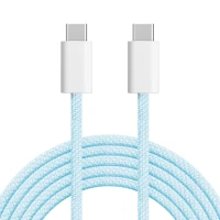Kruger&Matz KM1272 Kabel USB-C - USB-C, 100 W, 1 m, modrý 