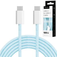 Kruger&Matz KM1272 Kabel USB-C - USB-C, 100 W, 1 m, modrý 