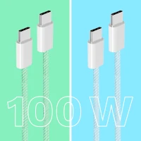 Kruger&Matz KM1272 Kabel USB-C - USB-C, 100 W, 1 m, modrý 