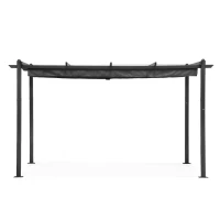 MultiGarden DN-FG-632 Záhradná pergola s oceľovou konštrukciou 3 x 4 m, sivá