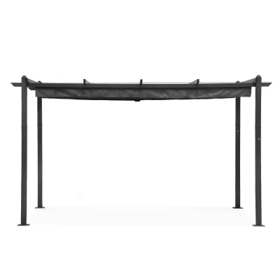MultiGarden DN-FG-632 Záhradná pergola s oceľovou konštrukciou 3 x 4 m, sivá