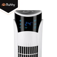 Ruhhy 27833 Stojanový ventilátor s diaľkovým ovládaním, 83 cm, biely