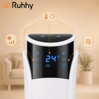 Ruhhy 27833 Stojanový ventilátor s diaľkovým ovládaním, 83 cm, biely