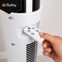 Ruhhy 27833 Stojanový ventilátor s diaľkovým ovládaním, 83 cm, biely