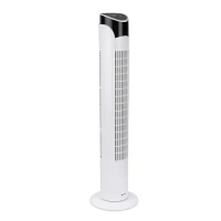 Ruhhy 27833 Stojanový ventilátor s diaľkovým ovládaním, 83 cm, biely