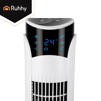 Ruhhy 27833 Stojanový ventilátor s diaľkovým ovládaním, 83 cm, biely