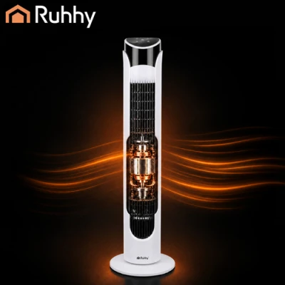 Ruhhy 27833 Stojanový ventilátor s diaľkovým ovládaním, 83 cm, biely