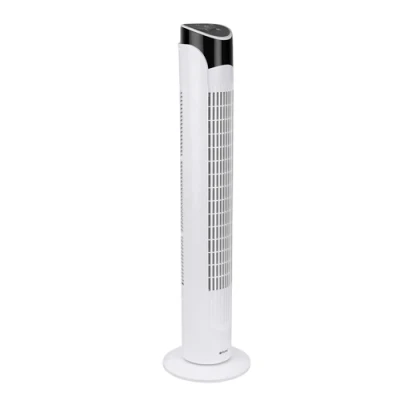 Ruhhy 27833 Stojanový ventilátor s diaľkovým ovládaním, 83 cm, biely