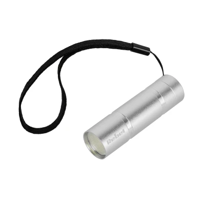 Rebel URZ0904 Kapesní LED svítilna COB 1 W, 70 lm, stříbrná