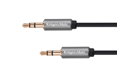 Kruger&Matz KM1228 Kabel jack 3,5 mm stereo - 3,5 mm stereo, 3 m, Basic
