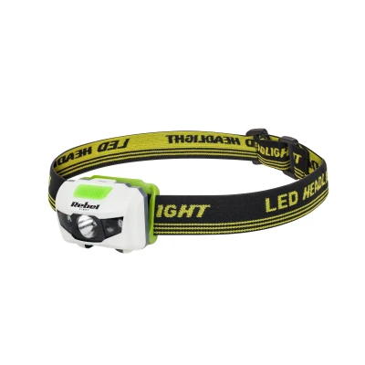 Rebel URZ0906 Čelovka LED 3 W, 120 lm, dosvit 100 m, bílá
