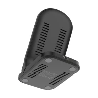 Kruger&Matz KM0858 Skladateľná bezdrôtová nabíjačka Qi 15 W, čierna