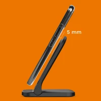Kruger&Matz KM0858 Skladateľná bezdrôtová nabíjačka Qi 15 W, čierna